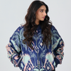 Bomber Jacket (Ikkat-Navy Blue)