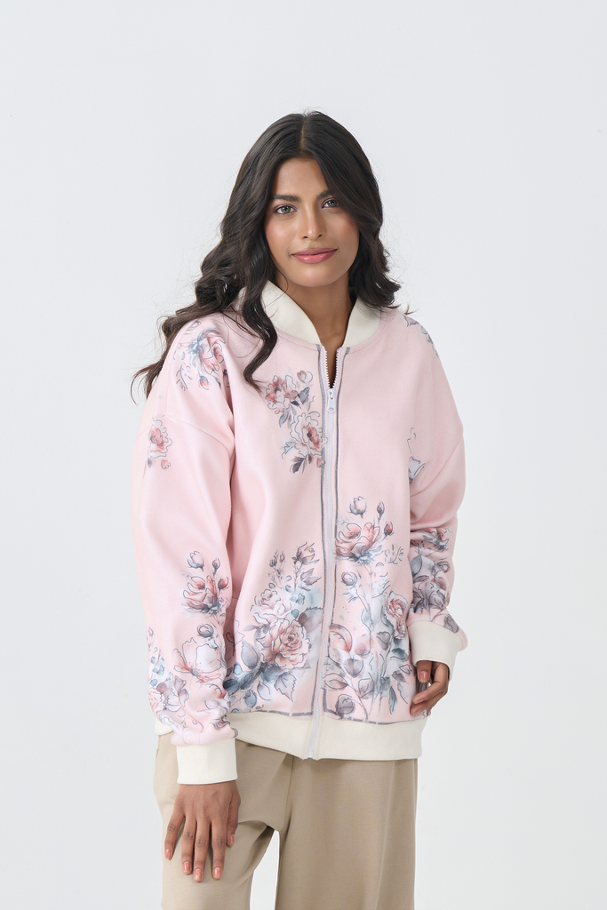 Bomber Jacket (Soft Pink)