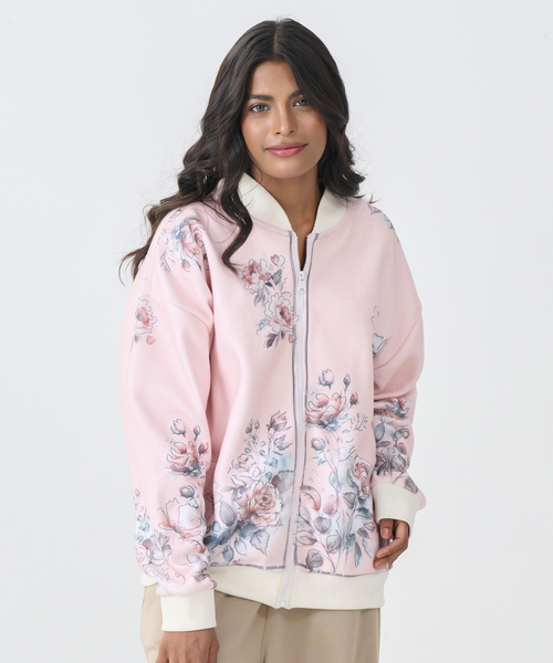 Bomber Jacket (Soft Pink)