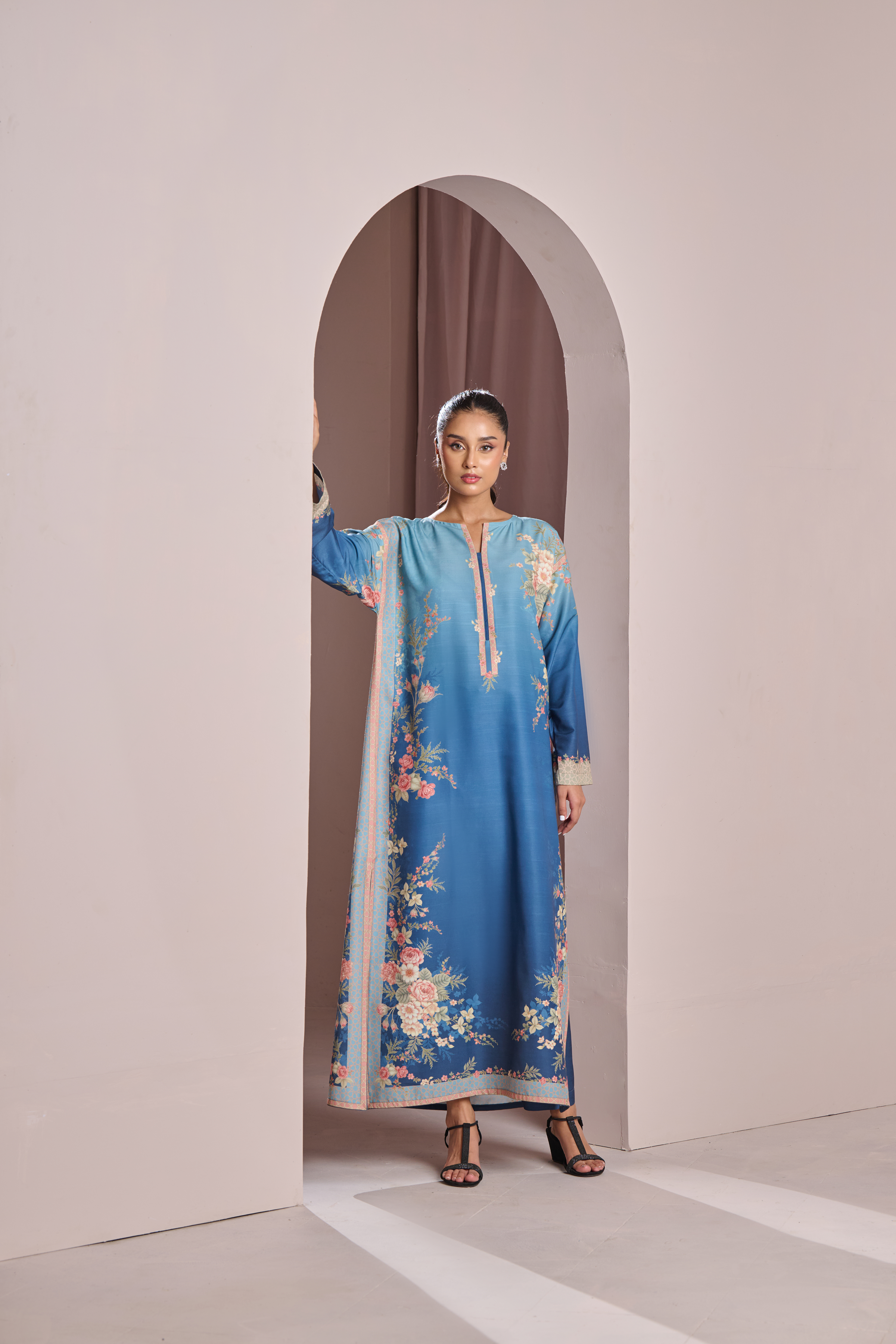 BLUE ROSE KAFTAN  | 2-Piece
