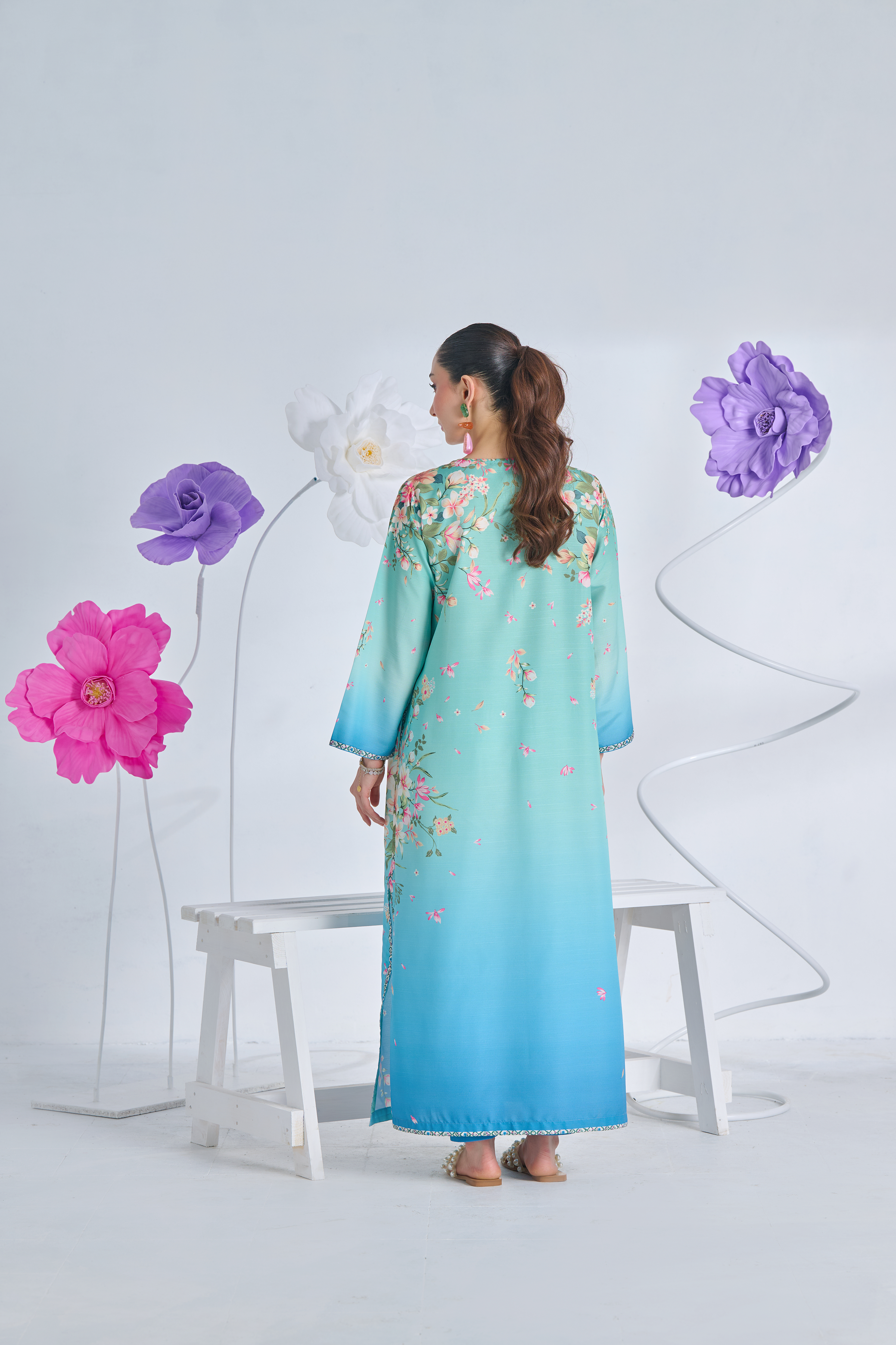 BLOOM OMBRE KAFTAN  | 2-Piece