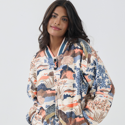 Button Down Bomber Jacket (Landscape)