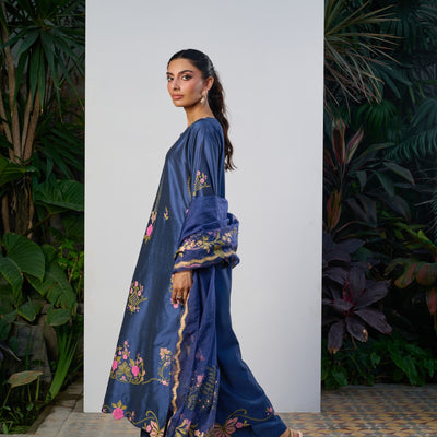 Ink Rose Dupatta