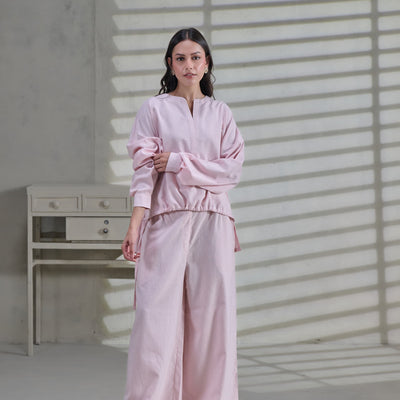 Pink Linen Top