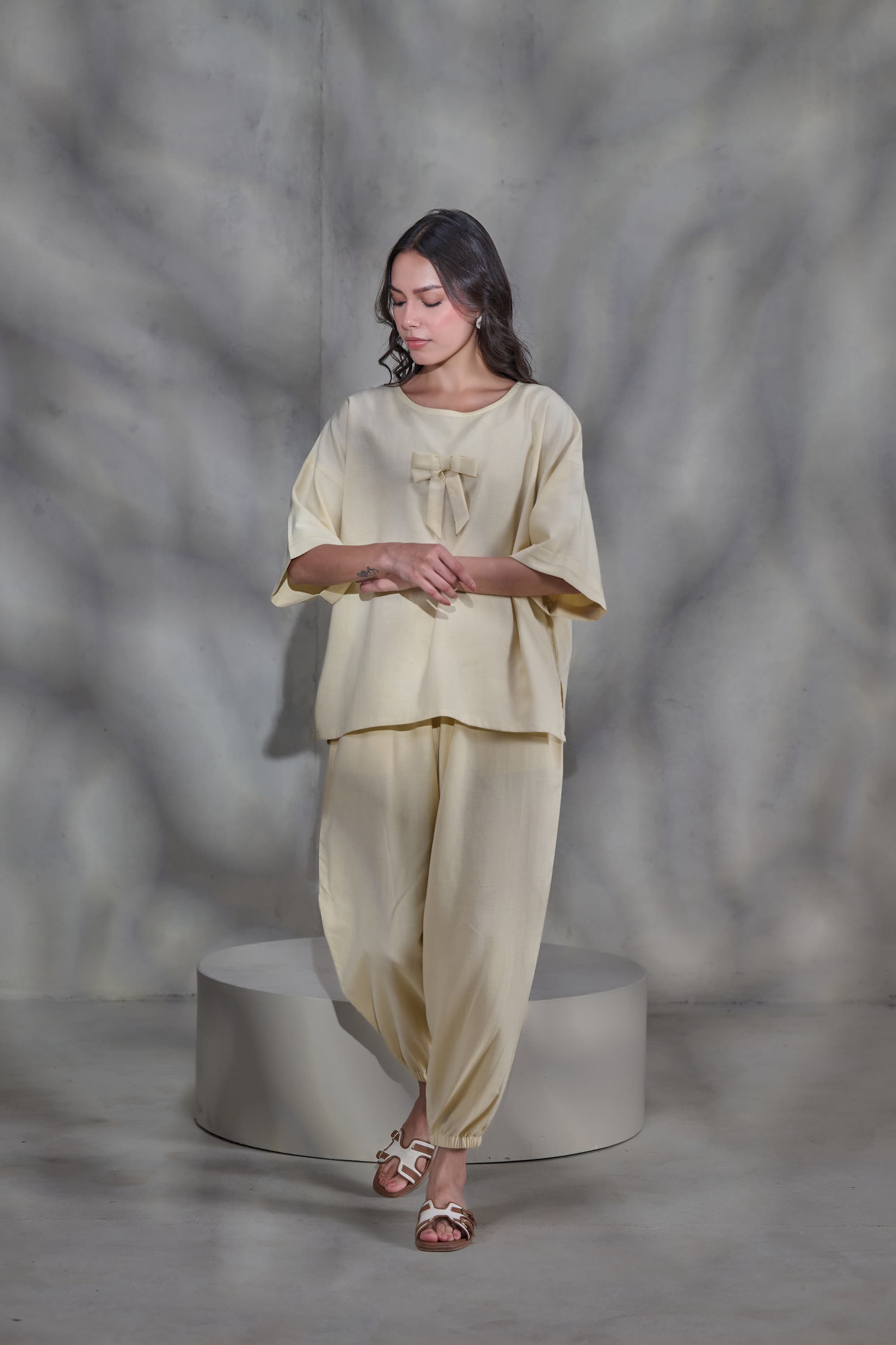 Yellow Linen Co-ord Set