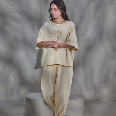 Yellow Linen Co-ord Set