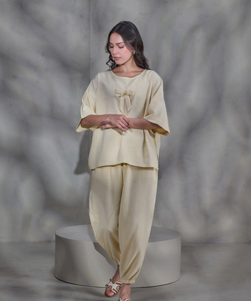 Yellow Linen Co-ord Set