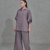 Brown Crepe Co-ord Set