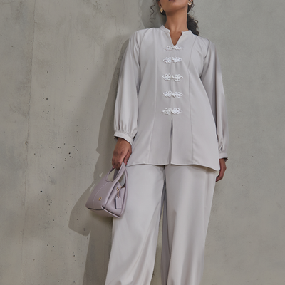 Beige Crepe Co-ord Set