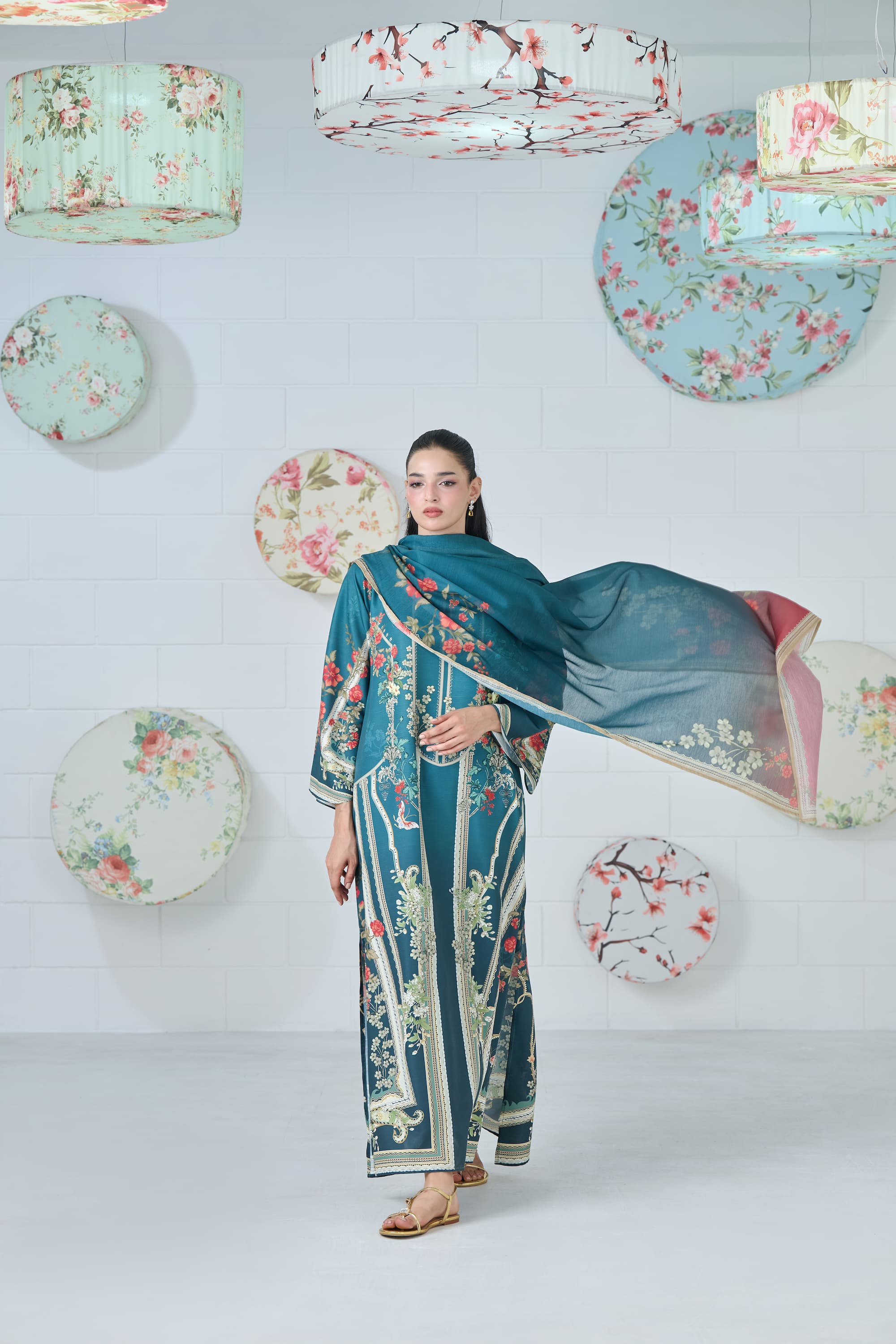 Emerald Affair Kaftan 2-Piece