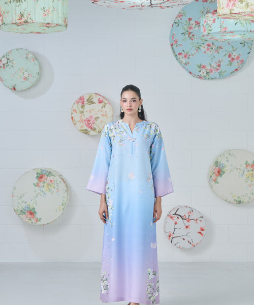 Pastel Bloom Kaftan 2-Piece