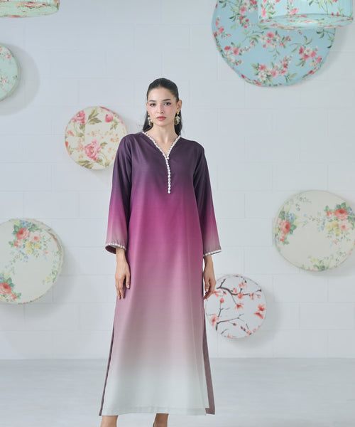 Cranberry Fade Kaftan 2-Piece