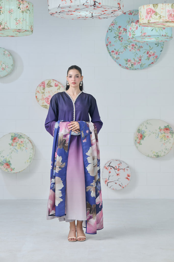 Moonlit Mist Kaftan 2-Piece