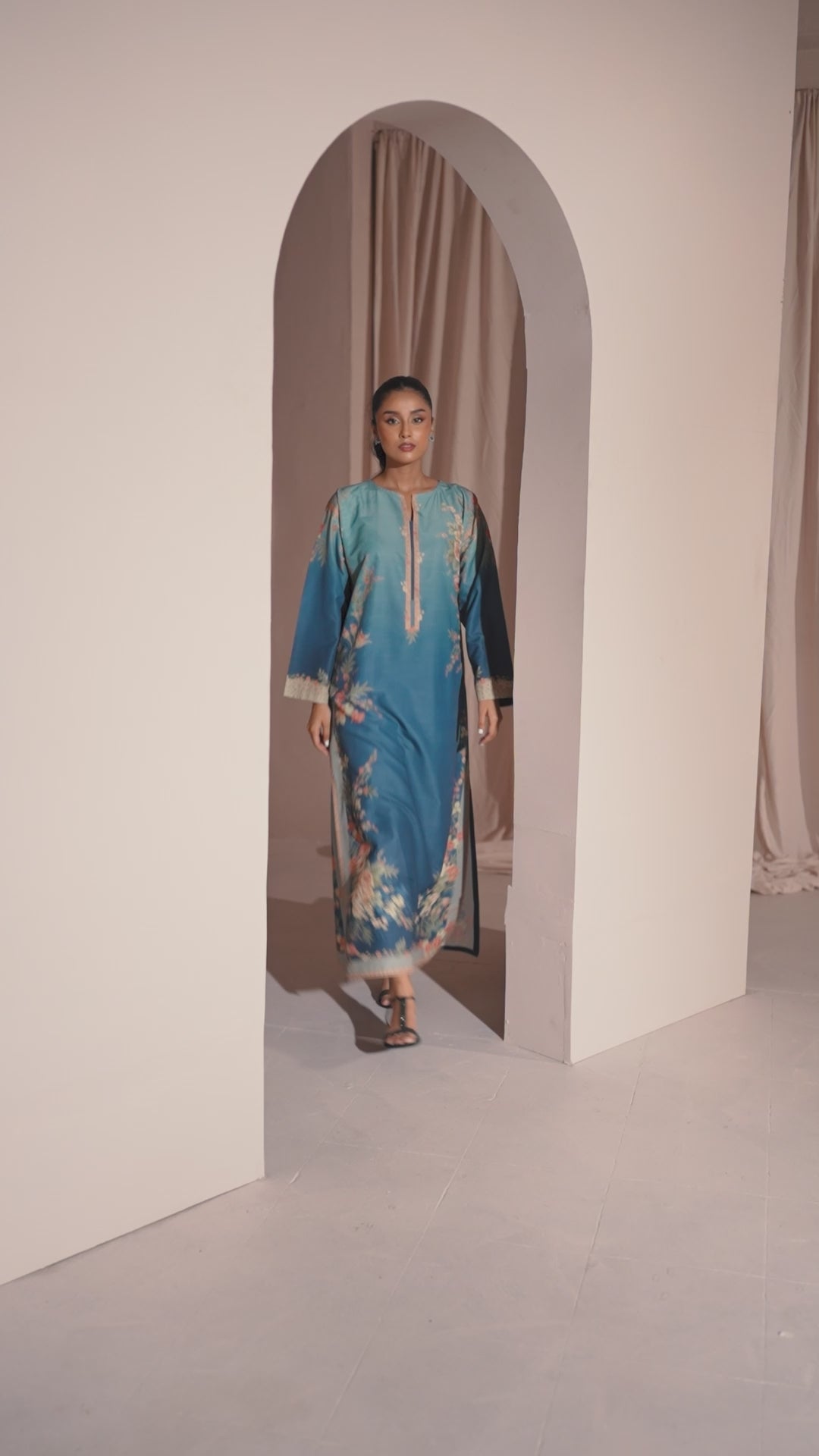 BLUE ROSE KAFTAN  | 2-Piece
