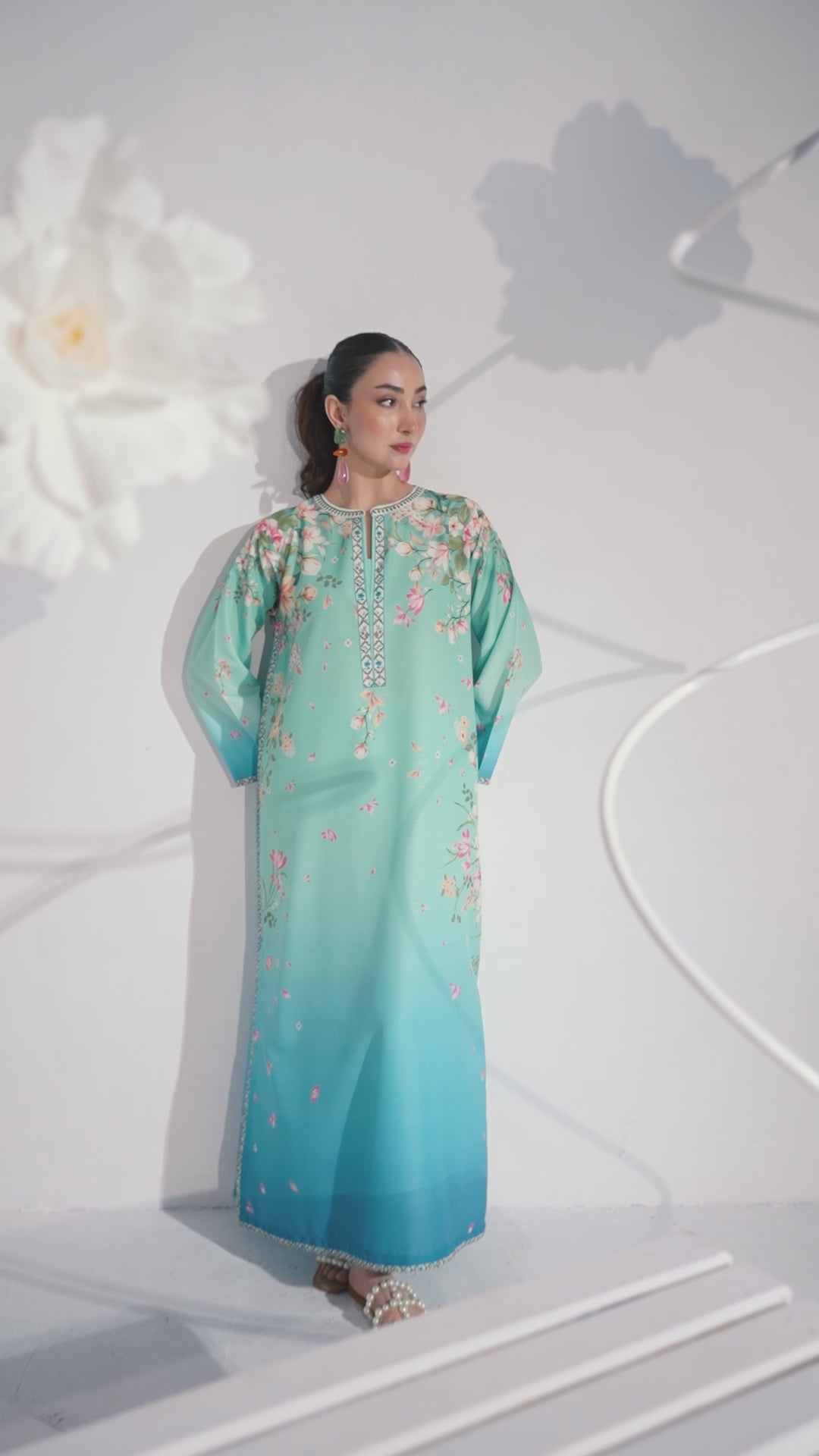 BLOOM OMBRE KAFTAN  | 2-Piece